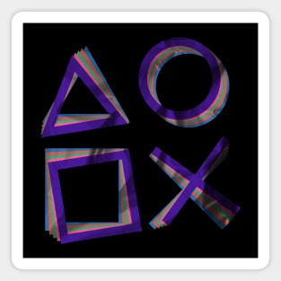 Paper Playstation Swirl Magnet